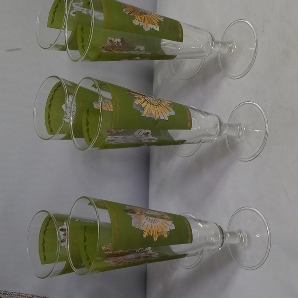 FEDERAL Green Vintage Champagne Glass - Picture 4 of 4